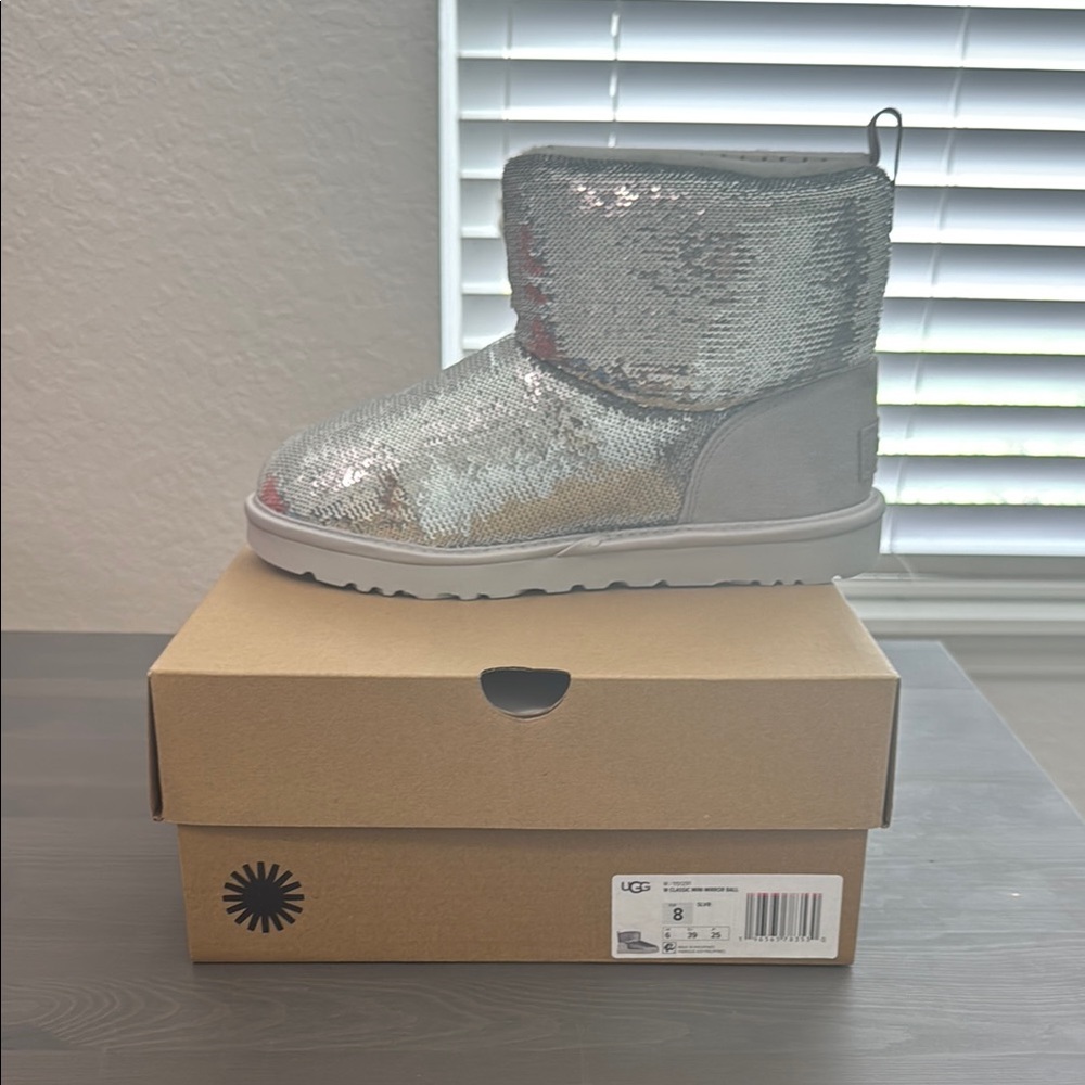 UGG Silver Sequin Boots